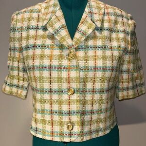 Women's Multicolor Plaid Jacket